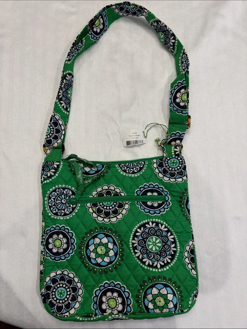 Vera Bradley Green Quilted Crossbody Bag